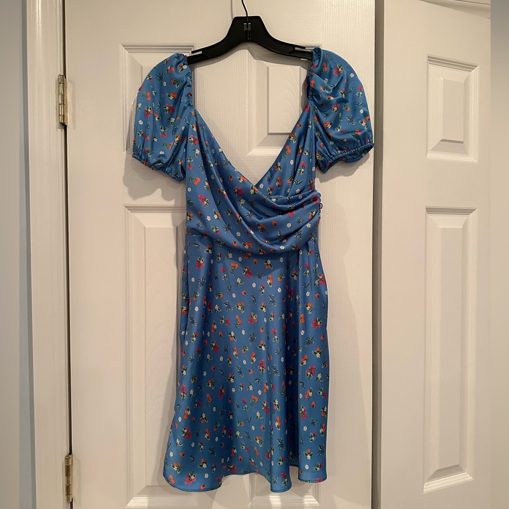 Zara floral mini dress